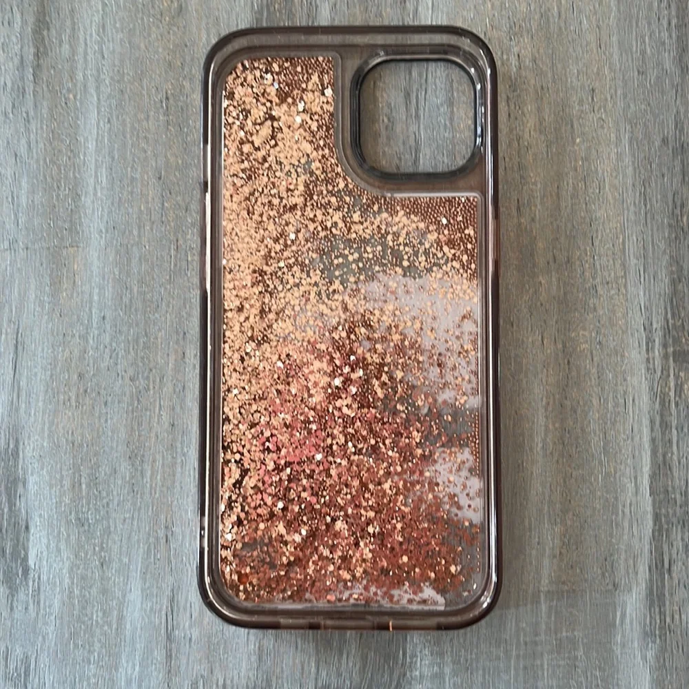Gold Glitter Cloud iPhone 13 Phone Case - Picture 3 of 7